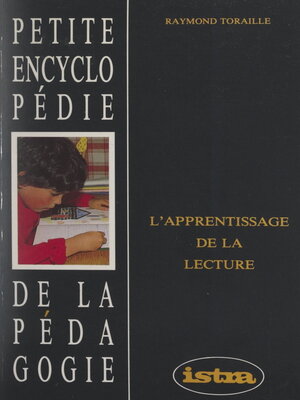 cover image of L'apprentissage de la lecture
